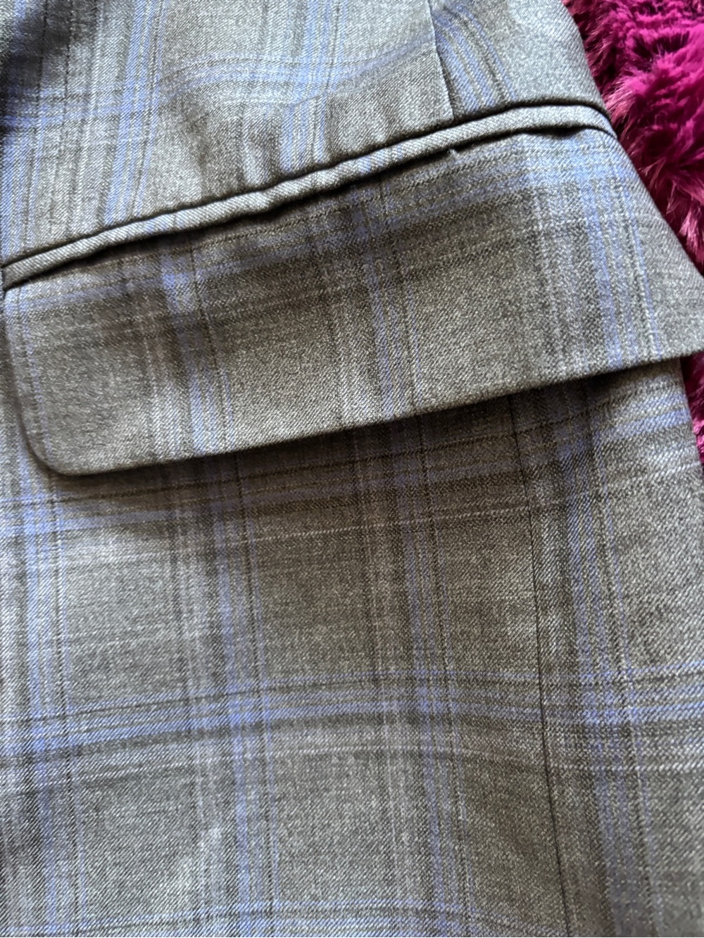 Peter Millar Sport blazer Mens 44R Wool Plaid Blazer Blue Canada Old Money Ivy - Picture 7 of 10
